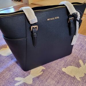 Michael Kors Black Saffiano Leather Tote Bag
